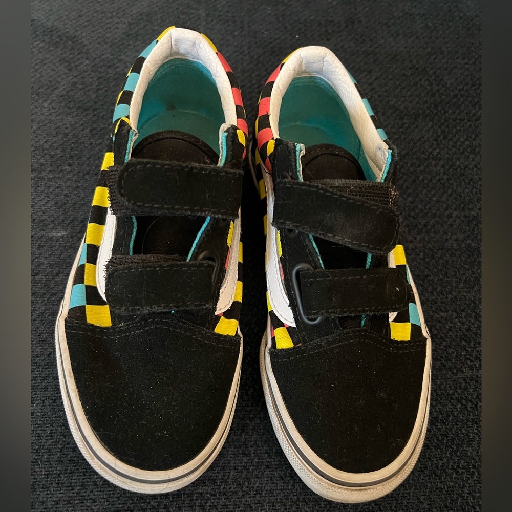 Vans old Skool V Neon glow check‎